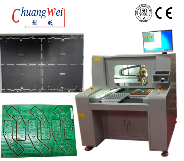 Depaneling - PCB Routing Machines,High Speed Cutting PCB Router Equipment With 3KW Vacuum Cleaner,CW-F04 