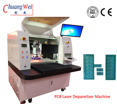 Full Automatic Inline Laser Depaneling of Assembled PCBs / FPCs,PCB Depaneling Machine