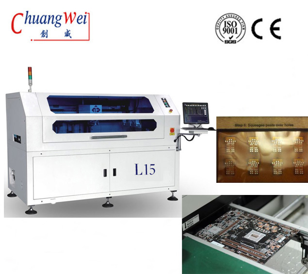  Vision Assist Stencil Printer,Automatic SMT Stencil Printer,CW-L15