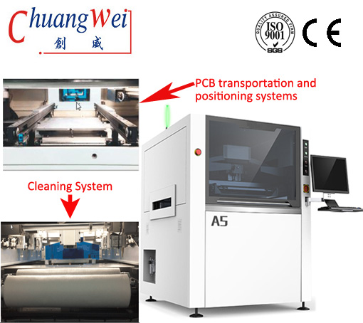 PCB Automatic Stencil Printer Machine for solder Paste,CW-A5